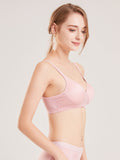 SilkSilky NL Zijde Gebreid Bra Roze 005