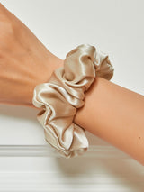 [Beige] SilkSilky-NL Scrunchie 001