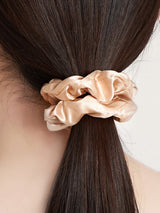 [Beige] SilkSilky-NL Scrunchie 002