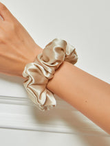 [Beige] SilkSilky-NL Scrunchie 004