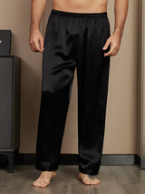 [Zwart] SilkSilky-NL Mens Sleep Bottoms 003