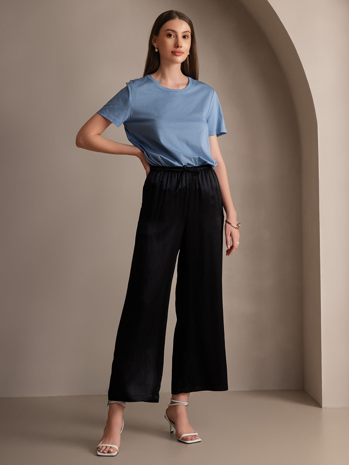 [Zwart] SilkSilky-NL Womens Pants 001