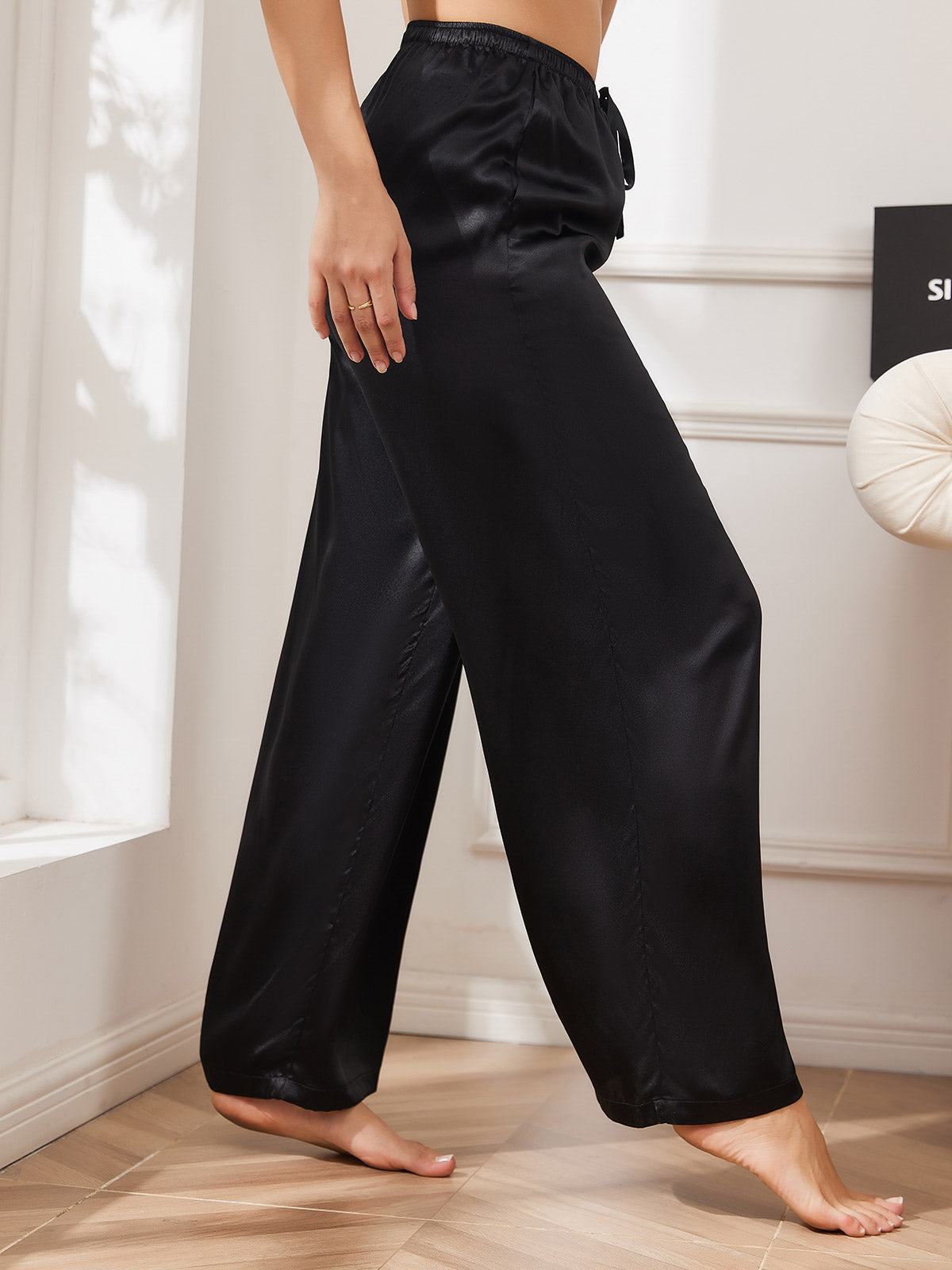 [Zwart] SilkSilky-NL Womens Pants 003