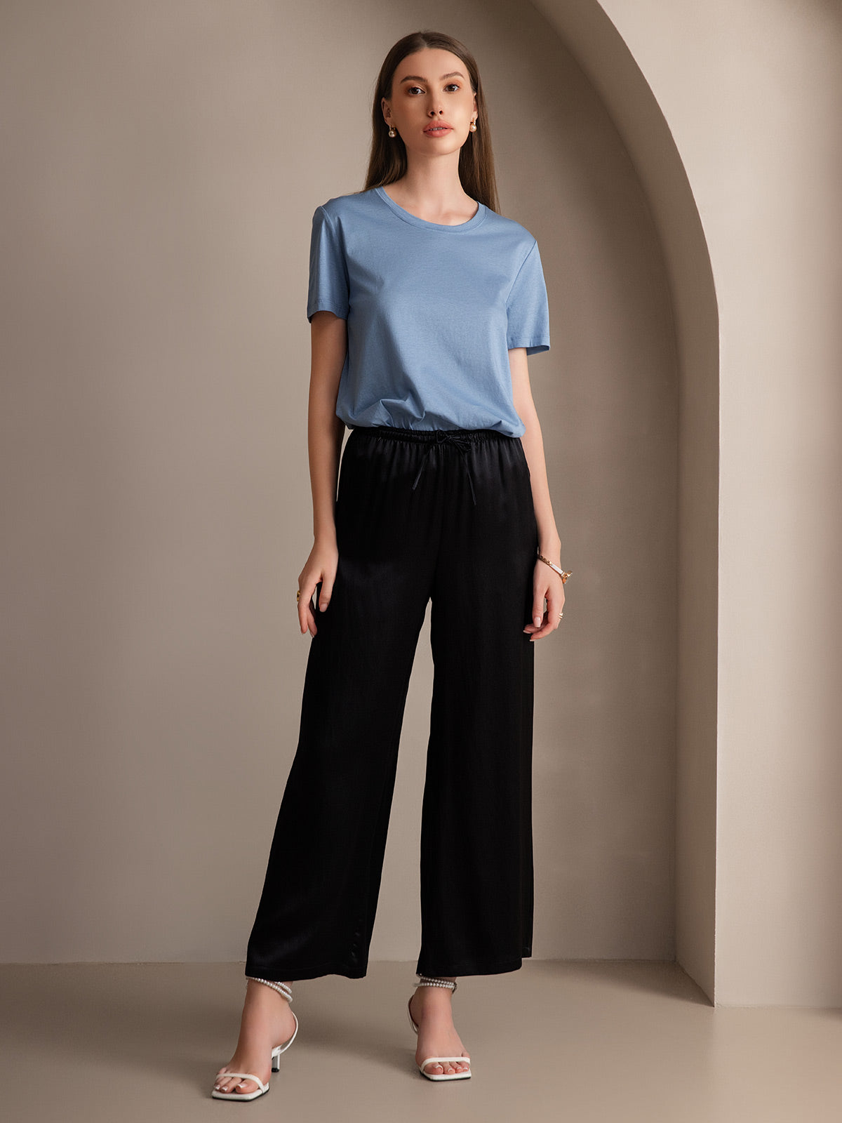 [Zwart] SilkSilky-NL Womens Pants 004