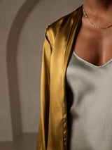 [Bruin] SilkSilky-NL 19Momme Lange Mouw Dames Bovenkleding 003