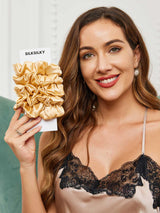 [Champagne] SilkSilky-NL Scrunchie 001