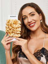 [Champagne] SilkSilky-NL Scrunchie 002
