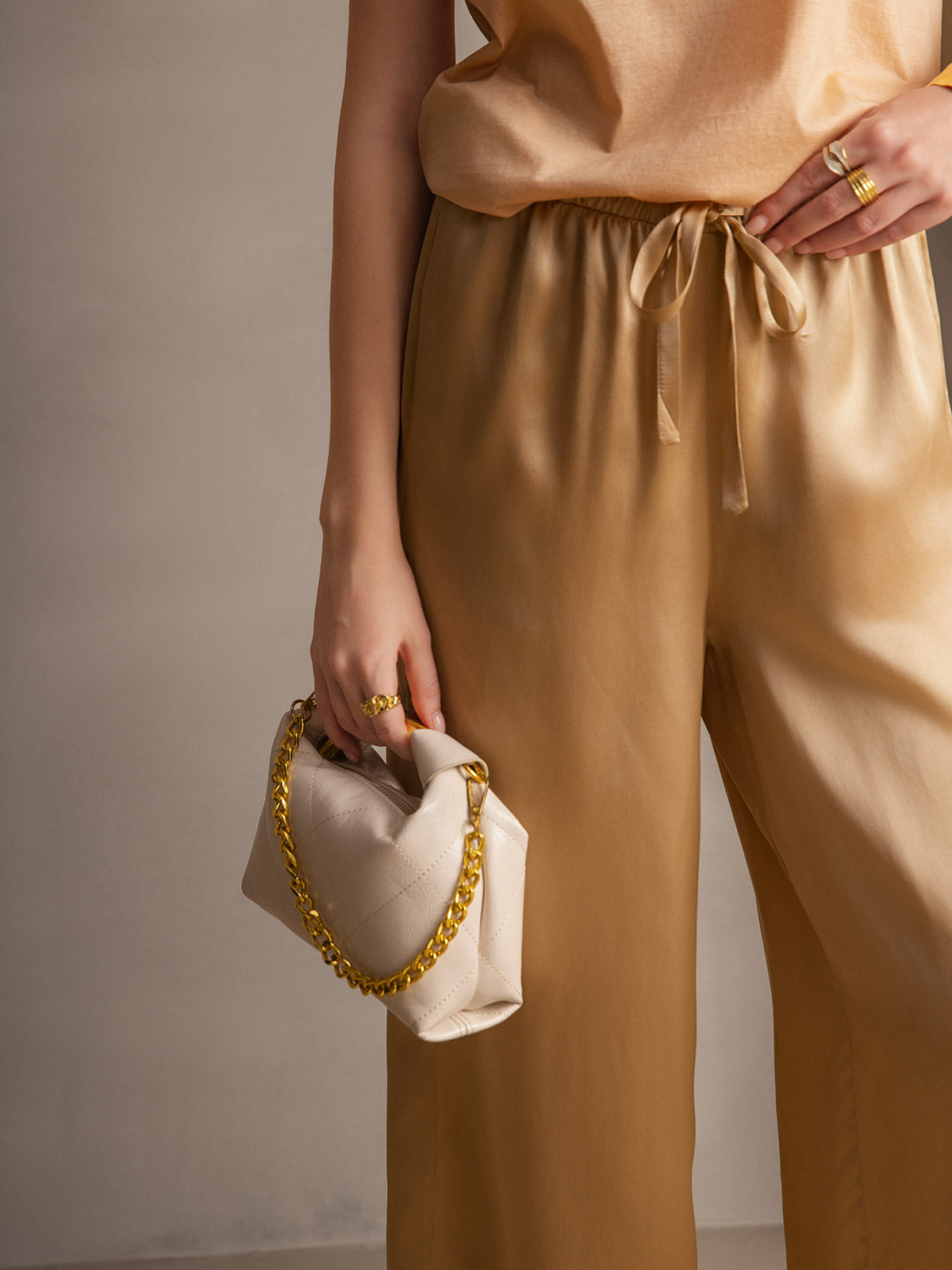 [Champagne] SilkSilky-NL Womens Pants 001