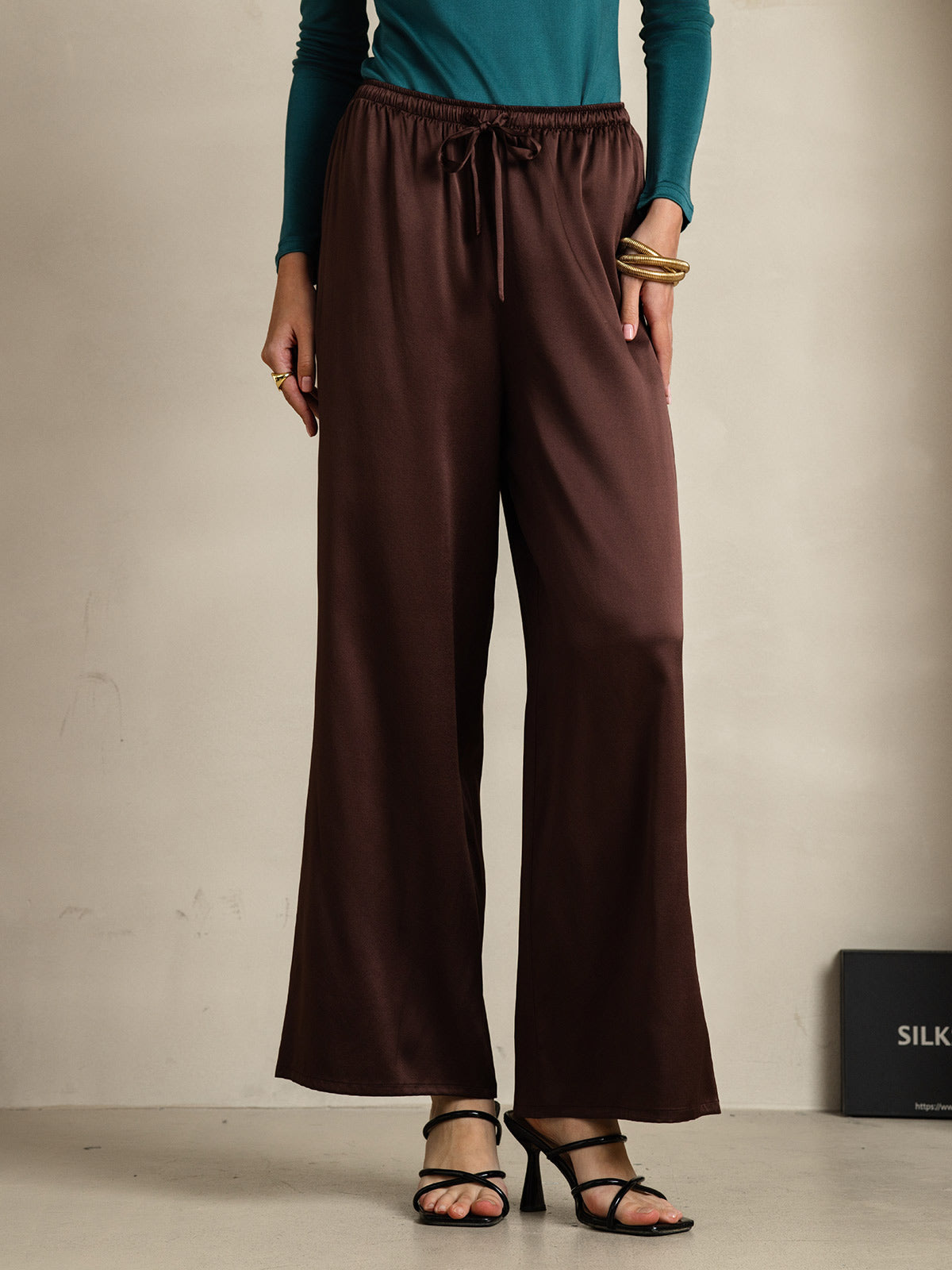 [Koffie] SilkSilky-NL Womens Pants 003