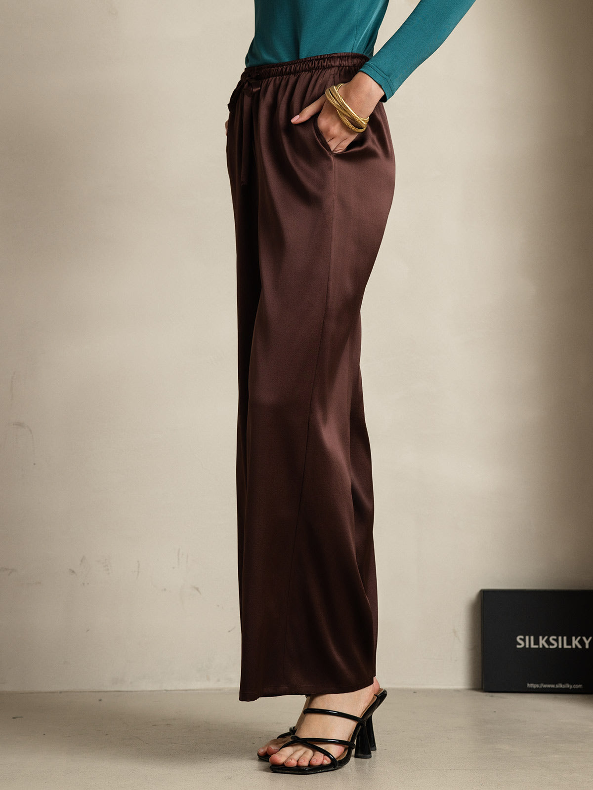 [Koffie] SilkSilky-NL Womens Pants 004