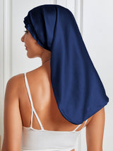[Donkerblauw] SilkSilky-NL Sleep Cap 006