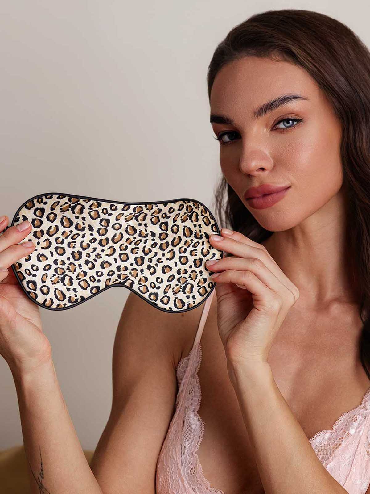 [Leopard] SilkSilky-NL 19Momme Eye Mask 004