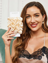 [Lichtbeige] SilkSilky-NL Scrunchie 001