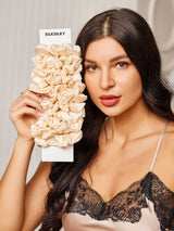 [Lichtbeige] SilkSilky-NL Scrunchie 001