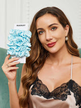 [Lichtblauw] SilkSilky-NL Scrunchie 001