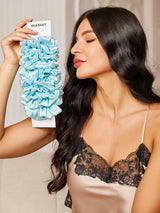 [Lichtblauw] SilkSilky-NL Scrunchie 001