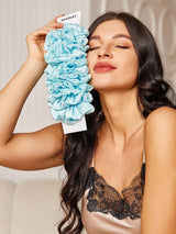 [Lichtblauw] SilkSilky-NL Scrunchie 002