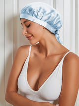[Lichtblauw] SilkSilky-NL Slaapmutsen 004