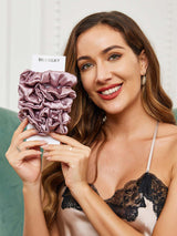 [Bleek Mauve] SilkSilky-NL Scrunchie 002