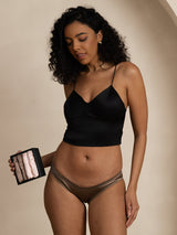 [Pink+Khaki] SilkSilky  19Momme Panty 006
