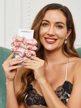 [Roze] SilkSilky-NL Scrunchie 002