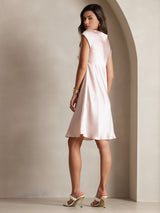 [Roze] SilkSilky-NL Mouwloos Jurk 002