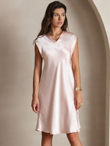 [Roze] SilkSilky-NL Mouwloos Jurk 006