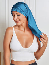 [Koningsblauw] SilkSilky-NL Sleep Cap 005