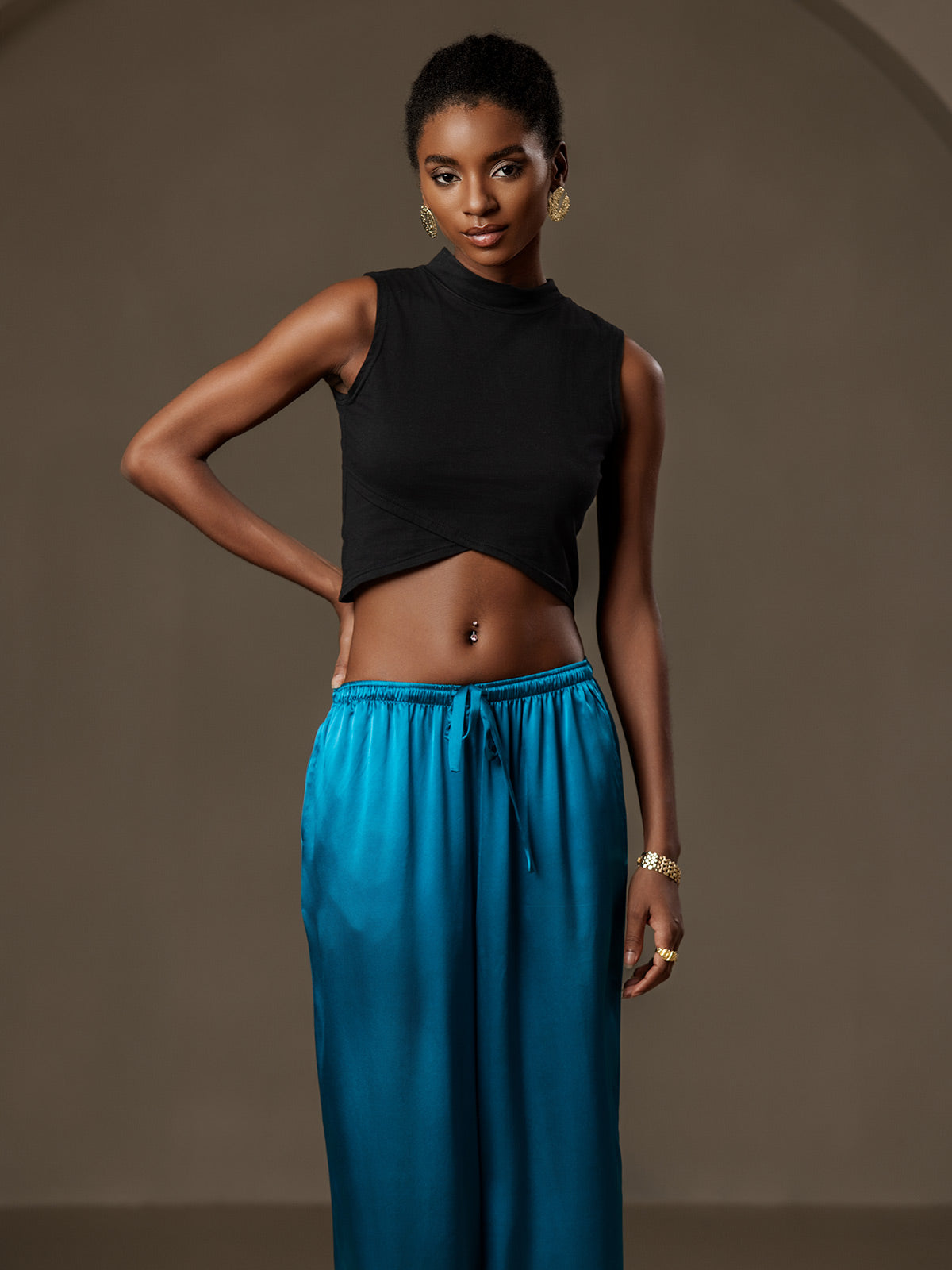 [Koningsblauw] SilkSilky-NL Womens Pants 003