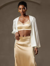 [Wit] SilkSilky-NL 19Momme Lange Mouw Dames Bovenkleding 003