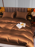 SilkSilky NL 22Momme Pure Silk Bedding Set Koffie 005