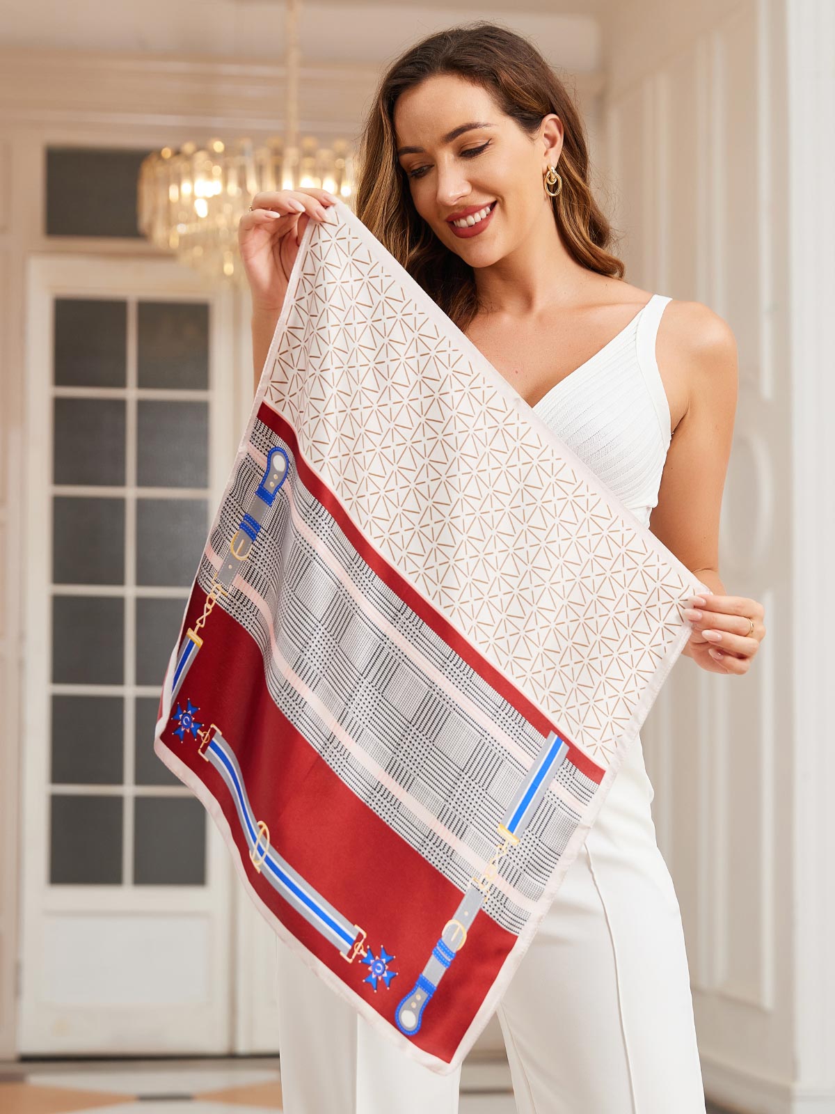 [P037] SilkSilky-NL Pure Silk Scarf 004