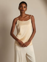 [Champagne] SilkSilky-NL Spaghetti Strap Cami-Top 003