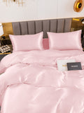 SilkSilky NL 19Momme Pure Silk Bedding Set Roze 004