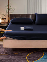 [Donkerblauw] SilkSilky-NL 22Momme Bedding Set 006