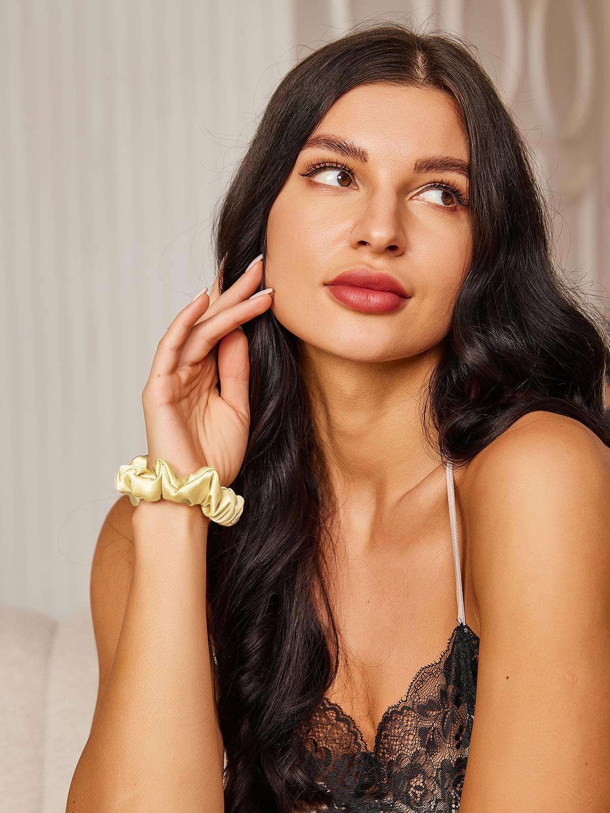 [Lichtgeel] SilkSilky-NL 19Momme Scrunchie 003