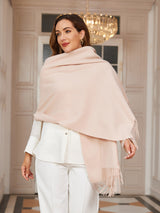 [Beige] SilkSilky-NL Wol Sjaal 002