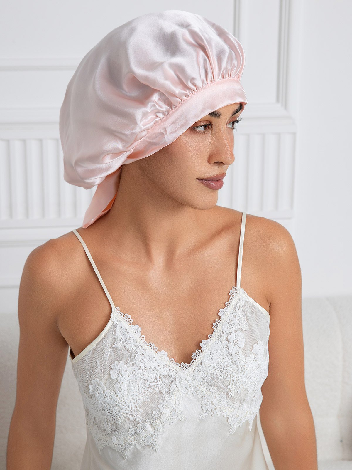 SilkSilky-NL Sleep Cap Roze 001