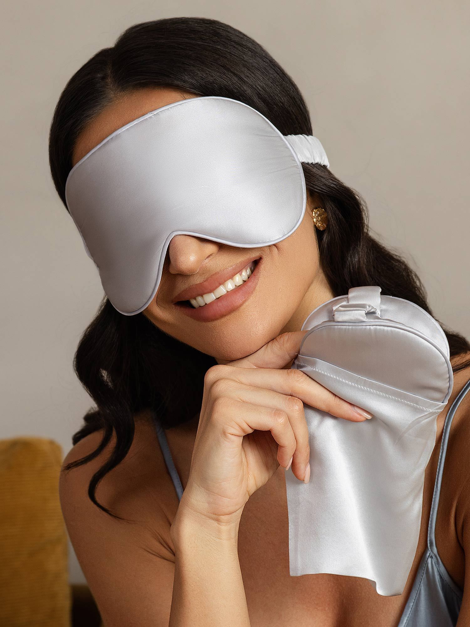 [Zilver] SilkSilky-NL Zijde Eye Mask 004