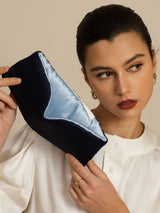[Donkerblauw+Lichtblauw] SilkSilky-NL Oogmasker 003