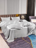 SilkSilky NL 22Momme Pure Silk Bedding Set Zilver 004