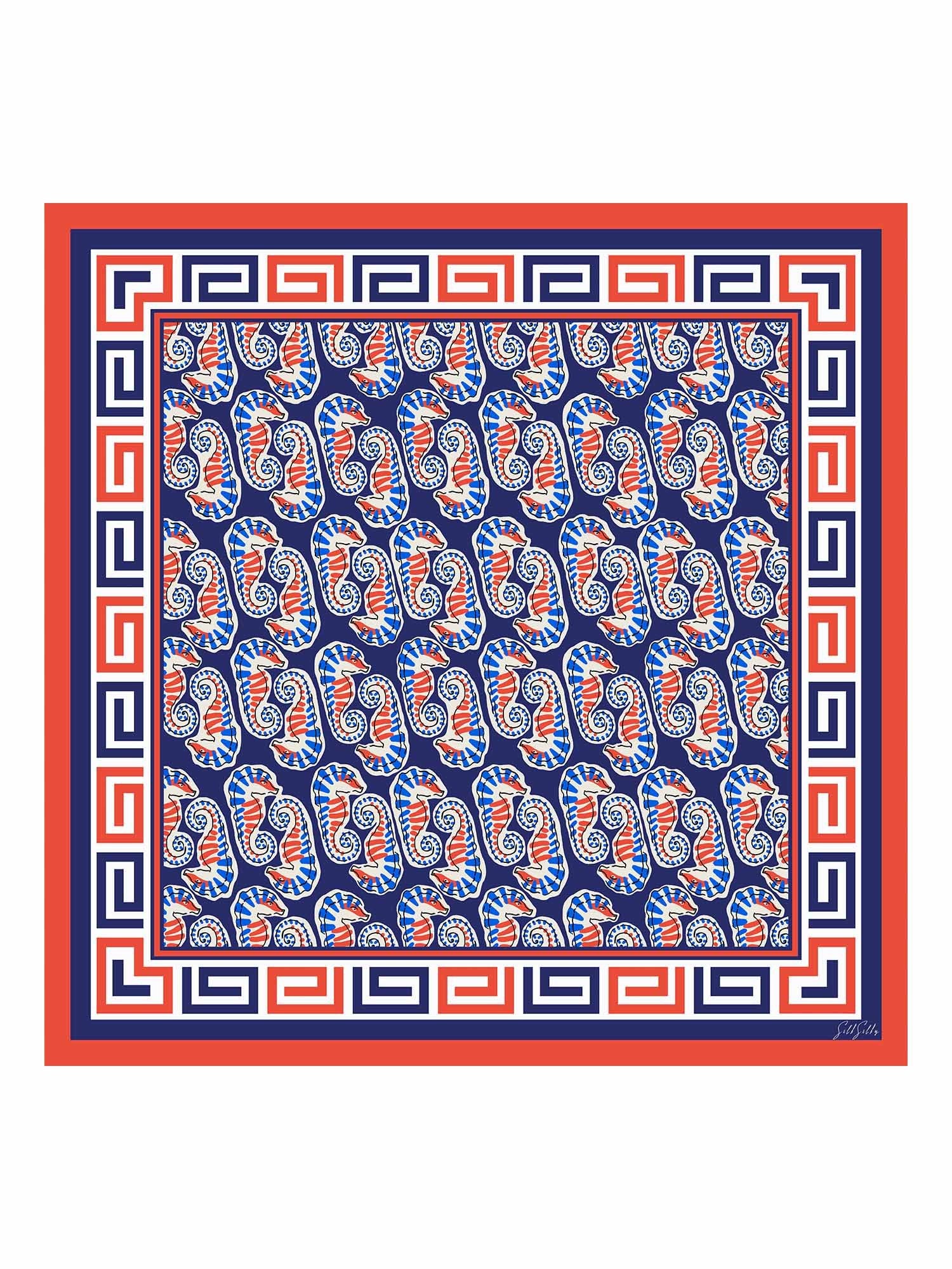 [Marine Zeepaardje] SilkSilky-NL Scarf 001