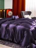 SilkSilky-NL 25Momme Duvet Cover Donkerpaars 004