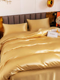 SilkSilky NL 19Momme Pure Silk Bedding Set Champagne 004