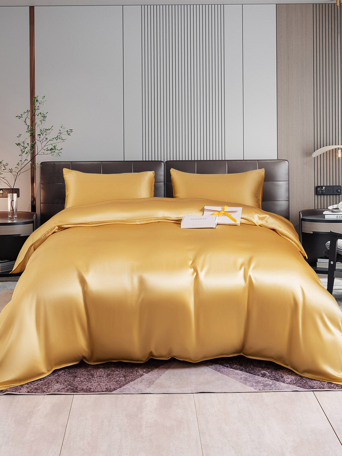 SilkSilky NL 22Momme Pure Silk Bedding Set Champagne 001