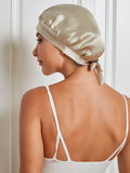 SilkSilky NL Pure Silk Sleep Cap Beige 002