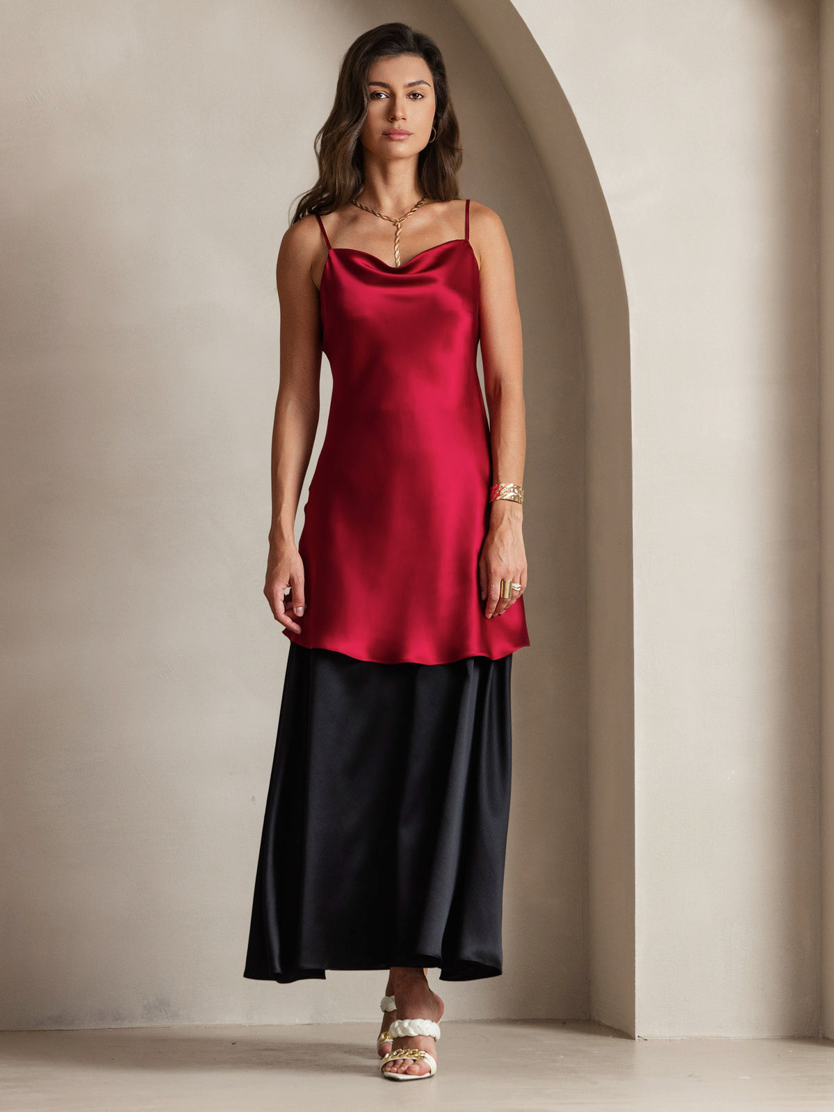 [Wijn] SilkSilky-NL Dress 007