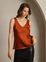[Karamel] SilkSilky-NL Sleeveless V Neck Cami-Top 006
