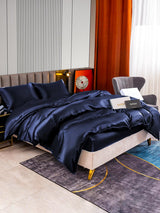 [Donkerblauw] SilkSilky-NL 22Momme Bedding Set 003,