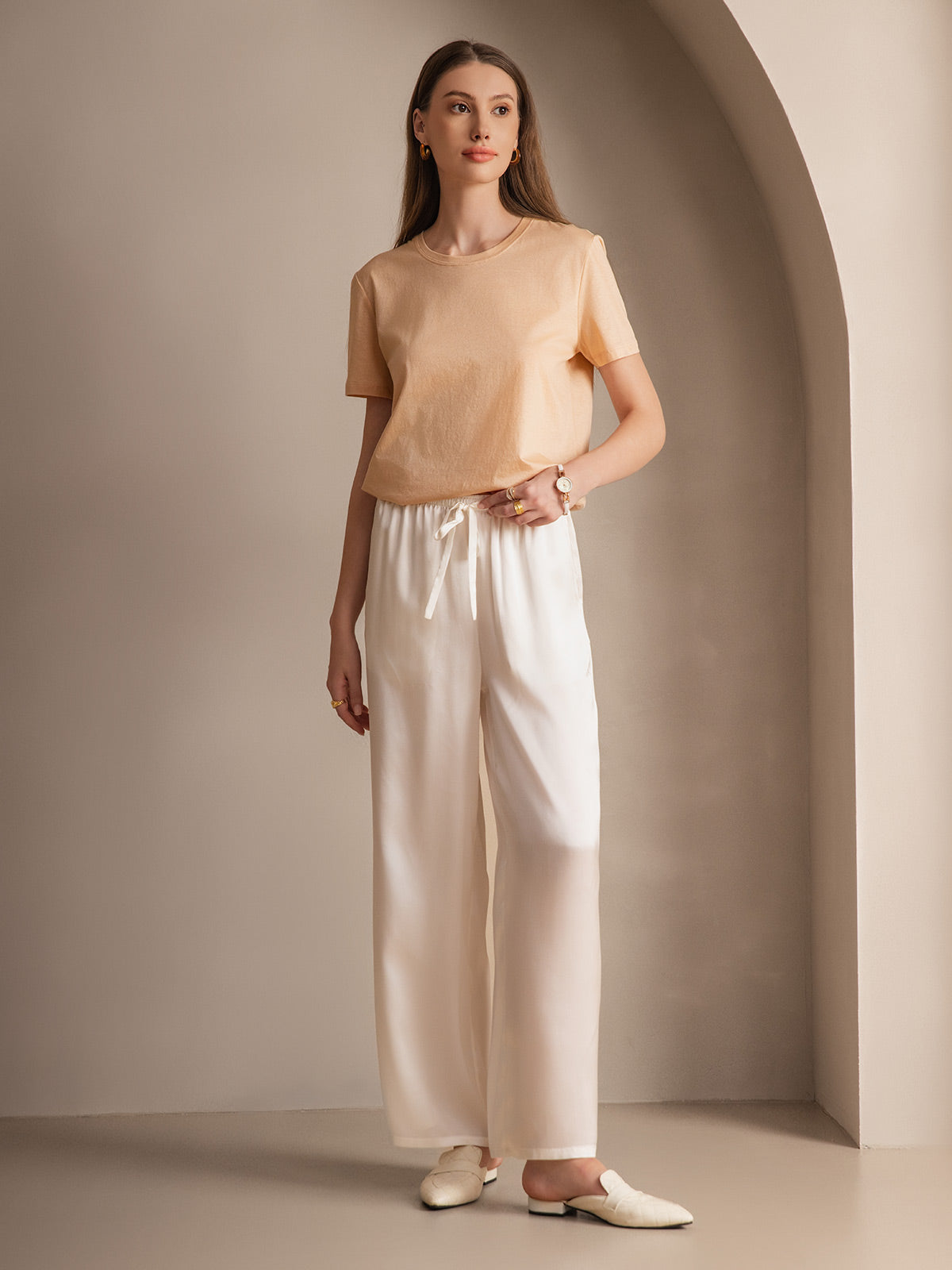 [Wit] SilkSilky-NL Womens Pants 005